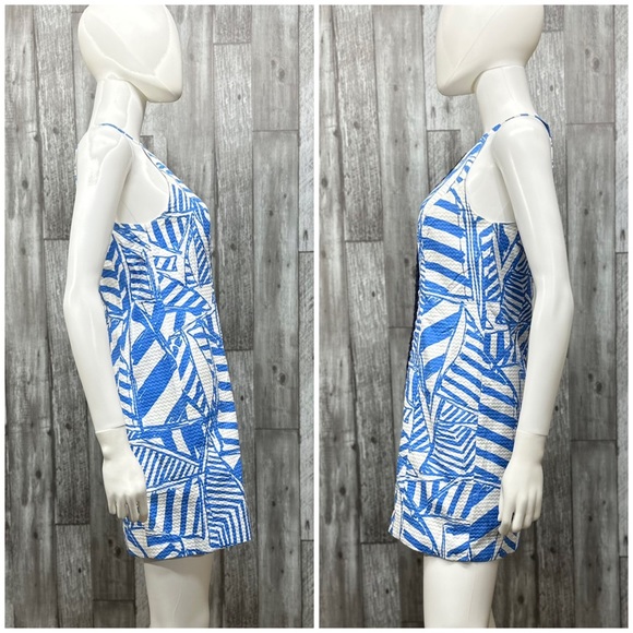 ⭐️Lilly Pulitzer Annabelle Shift in Bay Blue Yacht Sea [731] - Picture 5 of 8